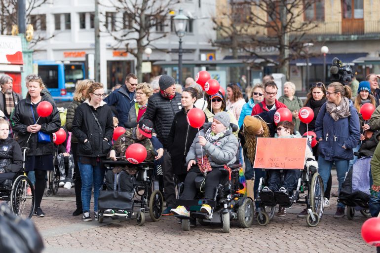 Mer än 200 personer deltog i manifestationen.